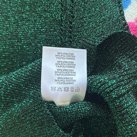 NWT Beautiful Christopher Kane green sparkle sweater. - Picture 9 of 9